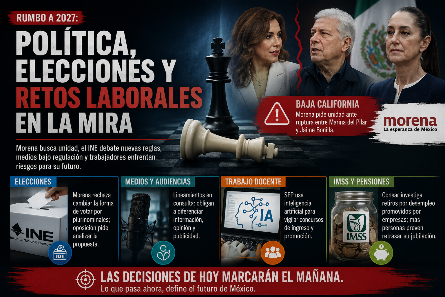 La ruta hacia 2027 abre tensiones políticas y nuevos riesgos laborales